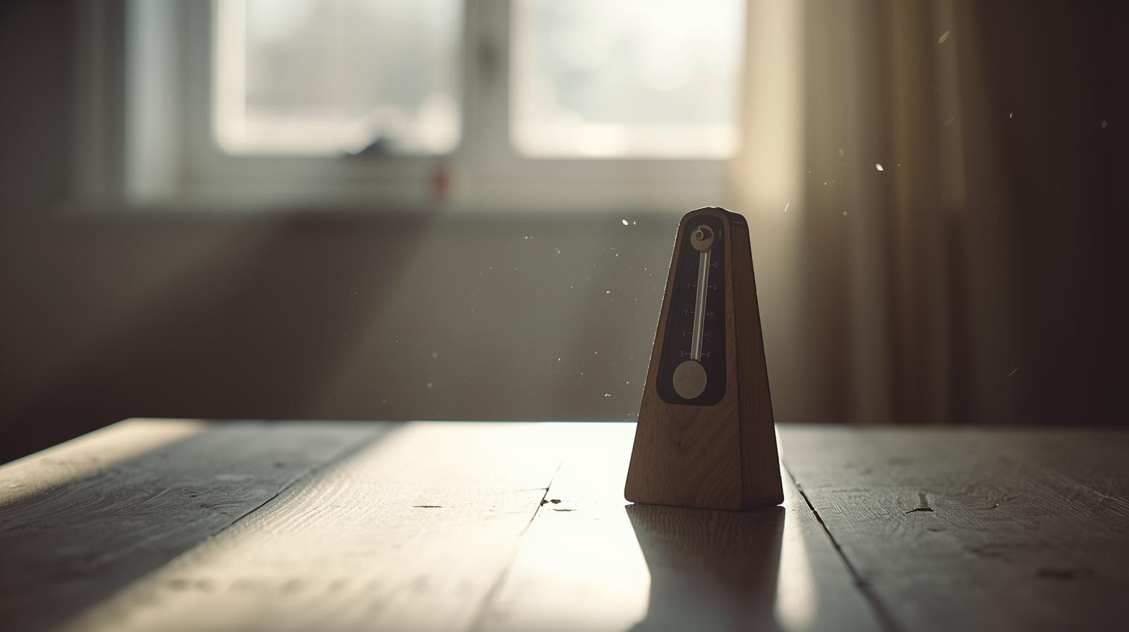 Metronome on table symbolizing emotional distance in long distance relationships